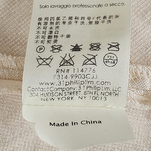 3.1 Phillip Lim Classic Cream "Cable Knit" Sleeveless Mini Dress Size Small - Picture 9 of 15